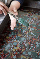 Marbling for Highrove Florilegium